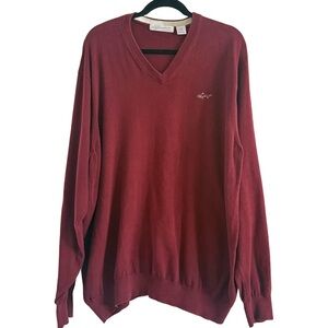 Greg Norman Collection Maroon V-Neck Sweater XXL